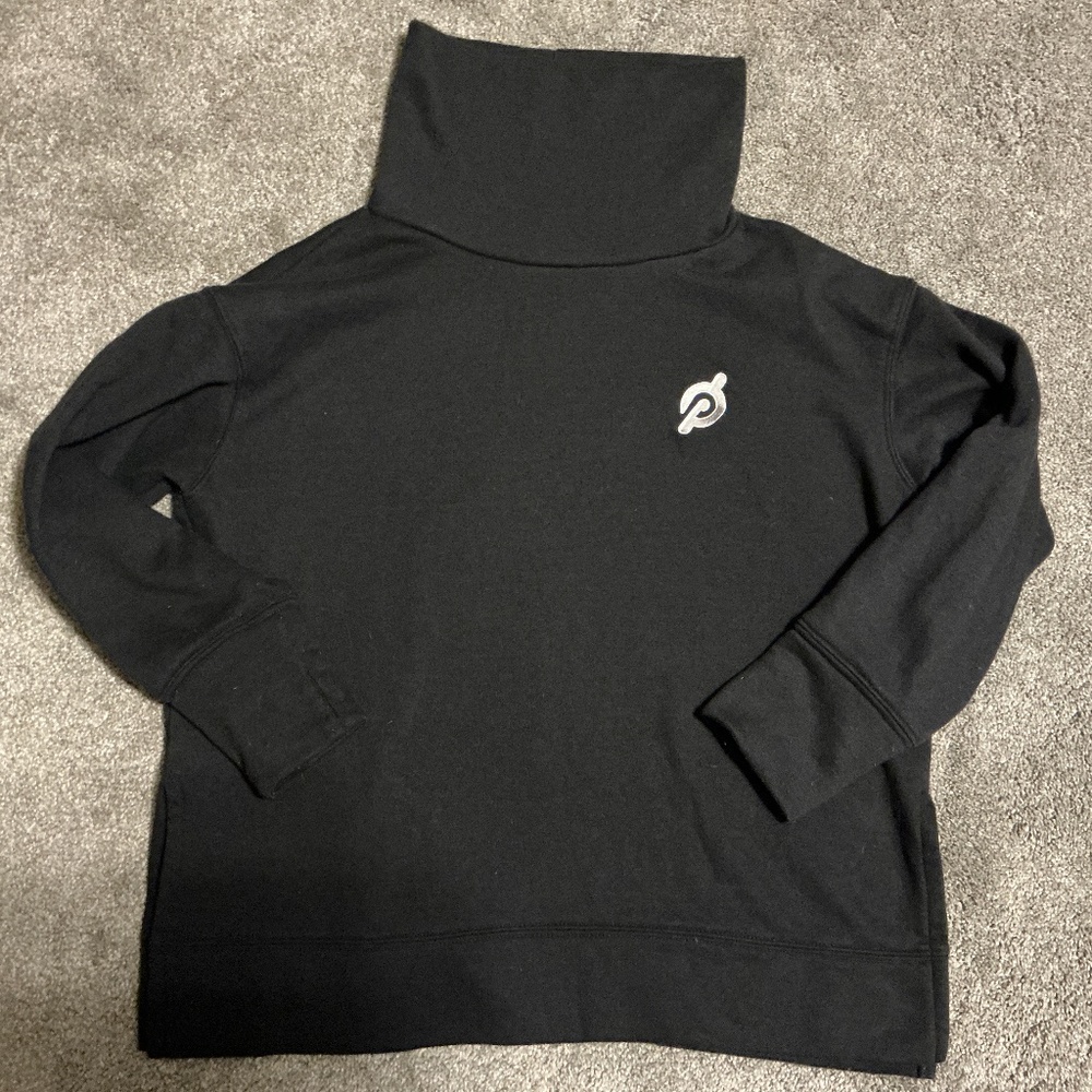 Peloton Black Cowl Neck Sweatshirt-Women's Medium